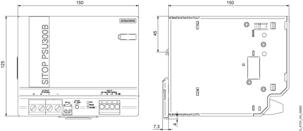 6EP1437-3BA20 Nguồn điện SITOP PSU300B 3 pha 24 V DC/30 A để sạc pin Siemens