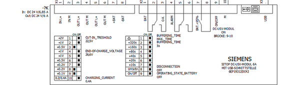 6EP1931-2DC42 Nguồn điện SITOP DC UPS-Modul DC 24 V/6 A với giao diện USB Siemens
