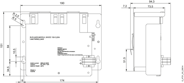 6EP1935-6MD11 Mô-đun pin SITOP 3.2 Ah Siemens
