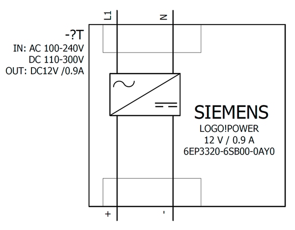 6EP3320-6SB00-0AY0 Nguồn điện LOGO!Power một pha 12 V DC/1,9 A Siemens