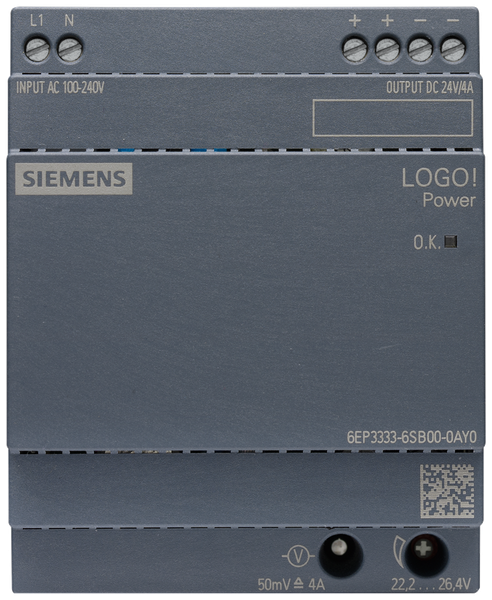 6EP3333-6SB00-0AY0 Nguồn điện LOGO!Power một pha 24 V DC/4 A Siemens