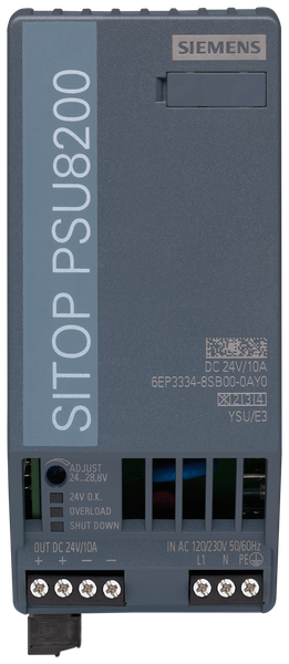 6EP3334-8SB00-0AY0 Nguồn điện SITOP PSU8200 một pha 24 V DC/10 A Siemens