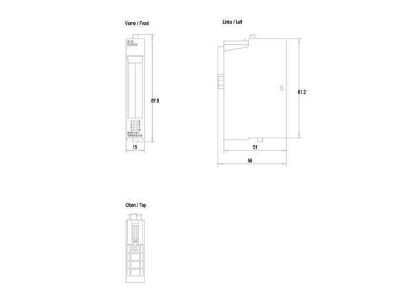 6ES7131-4BF00-0AA0 SIMATIC ET 200S 8DI 24 V DC Siemens
