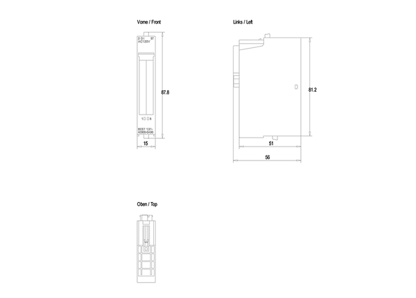 6ES7131-4EB00-0AB0 SIMATIC ET 200S 2DI 120 V AC ST PU 5 Siemens