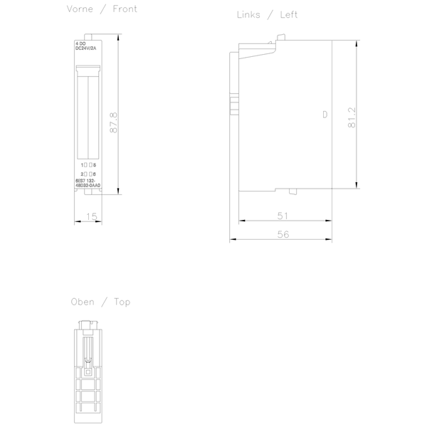 6ES7132-4BD32-0AA0 SIMATIC ET 200S 4DQ 24 V DC/2 A ST PU 5 Siemens