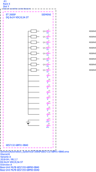 6ES7132-6BF01-0BA0 SIMATIC ET 200SP DQ 8x24VDC/0.5A ST PU 1 Siemens