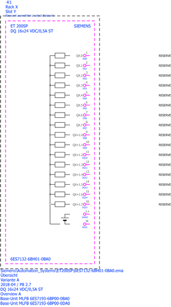 6ES7132-6BH01-0BA0 SIMATIC ET 200SP Mô-đun đầu ra kỹ thuật số DQ 16x 24V DC/0,5A Tiêu chuẩn Đầu ra nguồn (PNP P-switching) Đơn vị đóng gói: 1 chiếc phù hợp với loại BU A0 Co... Siemens