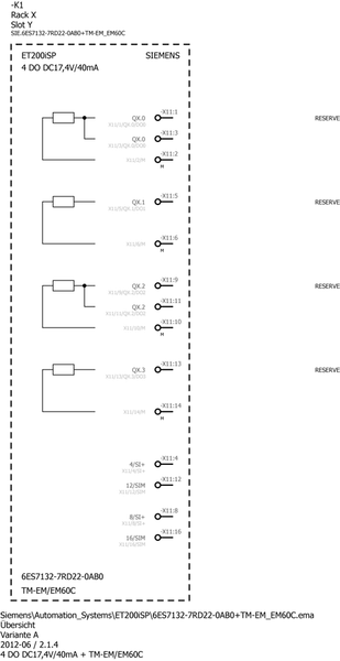 6ES7132-7RD22-0AB0 SIMATIC ET 200iSP 4DQ 17,4 V DC/40 mA TẮT H Siemens