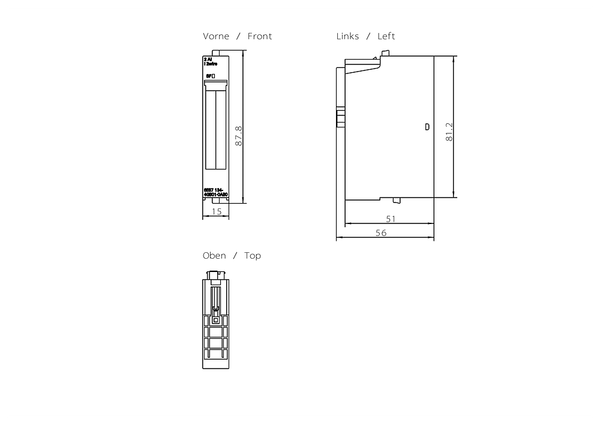 6ES7134-4GB01-0AB0 SIMATIC ET 200S 2 AI I 2WIRE ST Siemens