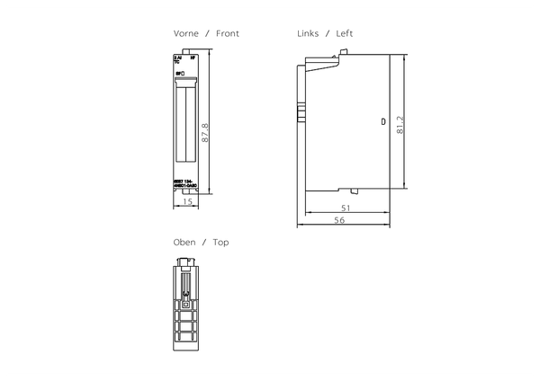 6ES7134-4NB01-0AB0 SIMATIC ET 200S 2AI TC HF Siemens