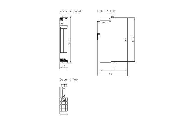 6ES7134-4NB51-0AB0 SIMATIC ET 200S 2AI RTD HF Siemens
