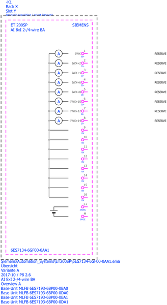 6ES7134-6GF00-0AA1 SIMATIC ET 200SP AI 8xI 2-/4 dây BA PU 1 Siemens
