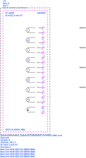 6ES7134-6HD01-0BA1 SIMATIC ET 200SP AI 4x U/I 2 dây Siemens