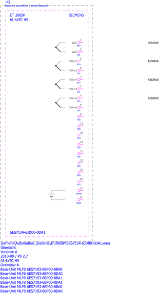 6ES7134-6JD00-0DA1 SIMATIC ET 200SP AI 4xTC HS Siemens