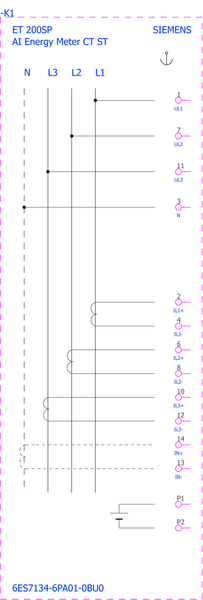 6ES7134-6PA01-0BU0 Đồng hồ đo năng lượng SIMATIC ET 200SP AI CT ST Siemens
