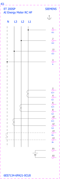 6ES7134-6PA21-0CU0 Đồng hồ đo năng lượng SIMATIC ET 200SP AI RC HF Siemens