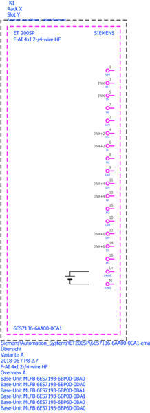 6ES7136-6AA00-0CA1 SIMATIC ET 200SP F-AI 4xI 0(4)..20mA 2-/4-dây HF Siemens