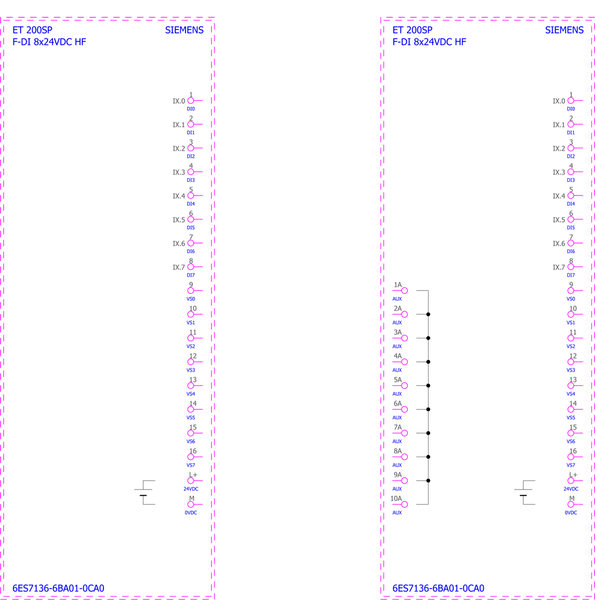 6ES7136-6BA01-0CA0 SIMATIC ET 200SP F-DI 8x24VDC HF Siemens