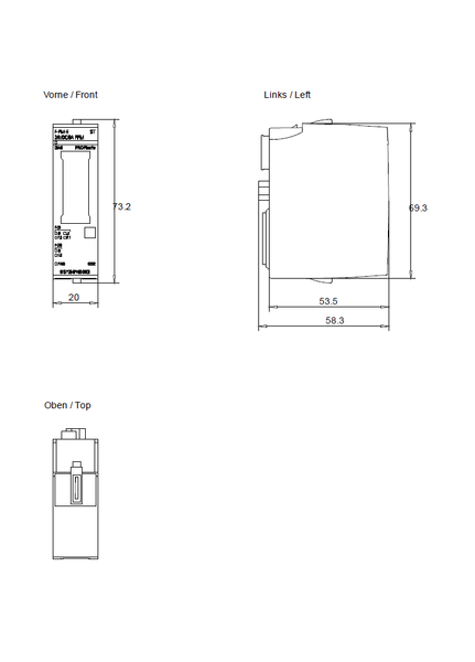 6ES7136-6PA00-0BC0 SIMATIC ET 200SP F-PM-E 24 V DC/8 A PPM ST Siemens