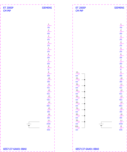 6ES7137-6AA01-2BA0 SIMATIC ET 200SP CM PtP RS 232 RS 422 / 485 Freeport 3964(R) USS Modbus RTU PU 10 Siemens