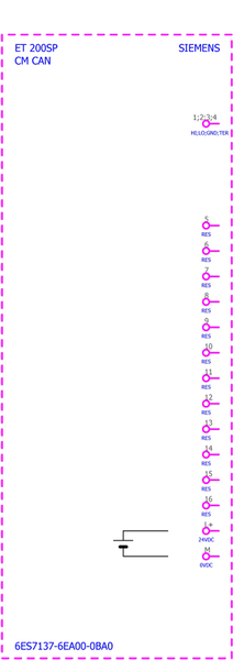 6ES7137-6EA00-0BA0 SIMATIC ET 200SP CM 1x CAN ST Siemens