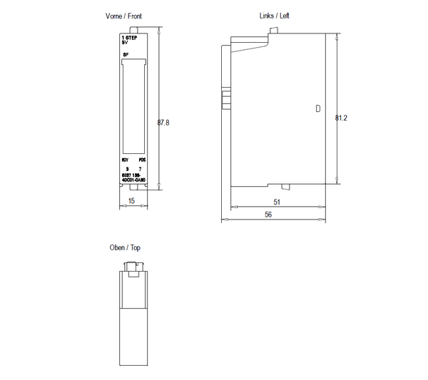 6ES7138-4DC01-0AB0 SIMATIC ET 200S 1 BƯỚC 5 V / 204 kHz Siemens
