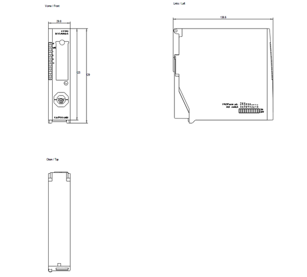 6ES7138-7FD00-0AB0 SIMATIC ET 200iSP 4F-DQ Ex(i) 17,4 V DC/40 mA Siemens