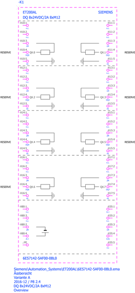 6ES7142-5AF00-0BL0 SIMATIC ET 200AL IO-Link DQ 8x24VDC/2A 8x M12 Siemens