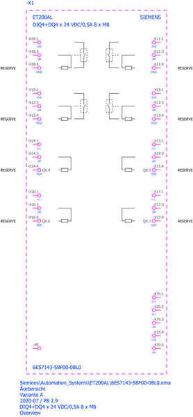6ES7143-5BF00-0BL0 SIMATIC ET 200AL IO-Link DIQ 4+DQ 4x24VDC/0.5A 8x M8 Siemens