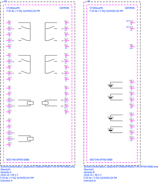6ES7146-6FF00-0AB0 SIMATIC ET 200eco PN F-DI 8x24VDC / F-DQ 3x24VDC 2A PM 8x M12 Siemens