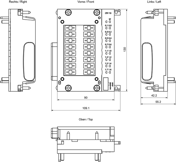 6ES7148-4EA00-0AA0 SIMATIC ET 200pro 16DQ 24 V DC CPV10 Siemens