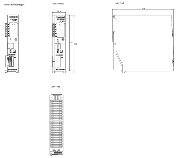 6ES7152-1AA00-0AB0 SIMATIC ET 200iSP IM 152-1 Siemens