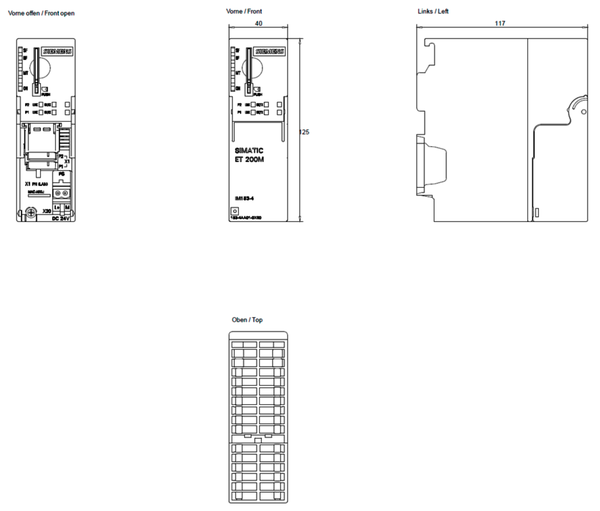 6ES7153-4AA01-0XB0 SIMATIC ET 200M IM 153-4 PN ST Cho tối đa 12 mô-đun I/O Siemens