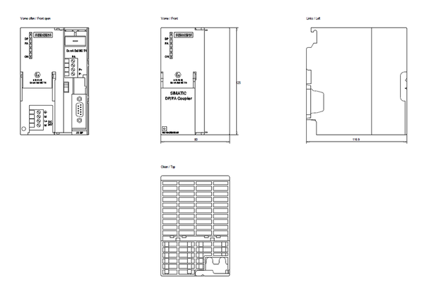 6ES7157-0AD82-0XA0 Bộ ghép nối SIMATIC DP DP/PA Ex Ex Siemens