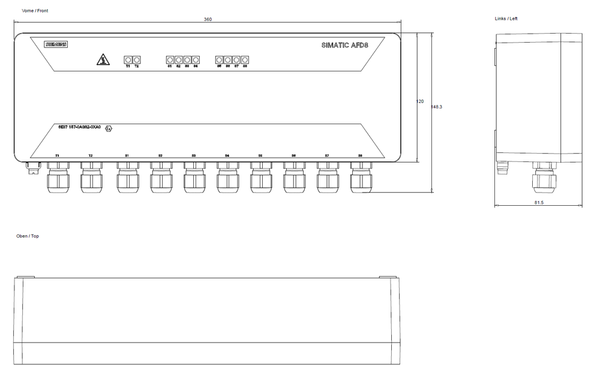 6ES7157-0AG82-0XA0 SIMATIC Active Field Distributor AFD8 cho PROFIBUS PA Siemens