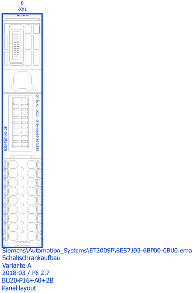 6ES7193-6BP00-0BU0 SIMATIC ET 200SP BU loại U0 BU20-P16+A0+2B PU 1 Siemens