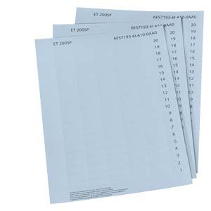 6ES7193-6LA10-0AA0 Dải nhãn SIMATIC ET 200SP giấy màu xám nhạt 10 tờ DIN A4 với 1 000 dải nhãn Siemens