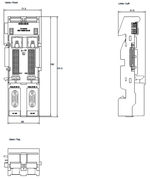 6ES7193-7AB00-0AA0 SIMATIC ET 200iSP TM-IM/IM Siemens