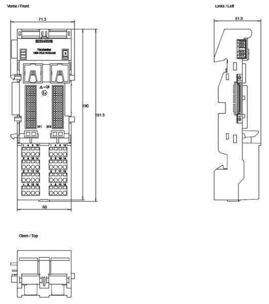 6ES7193-7CA10-0AA0 Thiết bị đầu cuối lò xo SIMATIC ET 200iSP TM-EM/EM60S Siemens