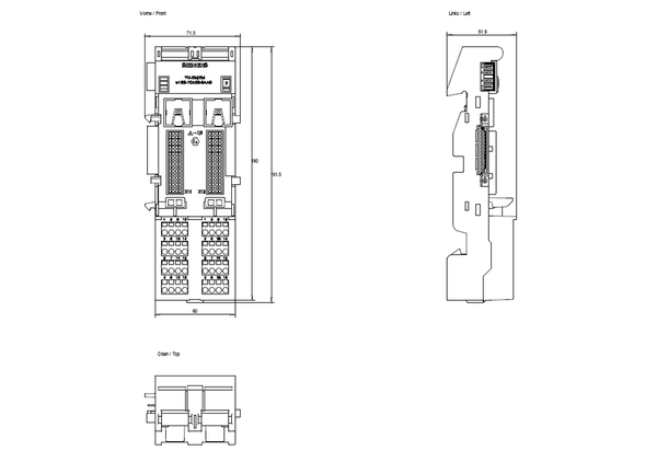 6ES7193-7CA20-0AA0 SIMATIC ET 200iSP TM-EM/EM60S Đầu nối vít màu đen Siemens