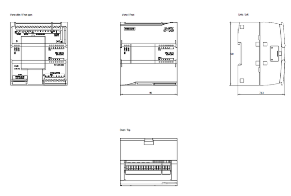 6ES7212-1AE31-0XB0 Bộ vi xử lý SIMATIC S7-1200 1212C DC/DC/DC 8DI/6DQ/2AI Siemens