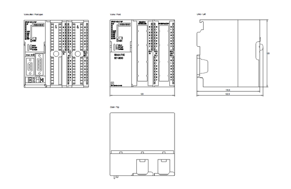 6ES7314-6BH04-0AB0 Bộ vi xử lý SIMATIC S7-300 314C-2 PtP 24DI / 16DQ / 5AI / 2AQ 192 KB Siemens