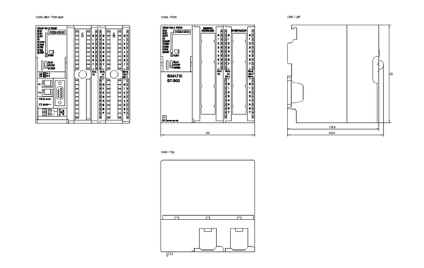 6ES7314-6EH04-0AB0 Bộ vi xử lý SIMATIC S7-300 314C-2 PN/DP 24DI / 16DQ / 5AI / 2AQ 192 KB Siemens