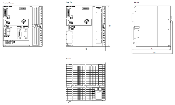6ES7315-7TJ10-0AB0 SIMATIC S7-300 CPU 315T-3 PN/DP 384 KB Siemens