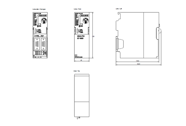 6ES7317-6FF04-0AB0 Bộ vi xử lý SIMATIC S7-300 317F-2 DP 1,5 MB Siemens