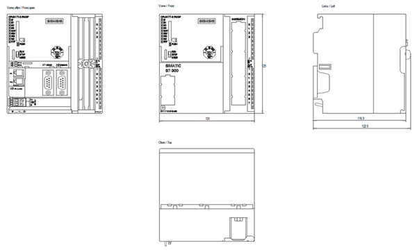 6ES7317-7TK10-0AB0 SIMATIC S7-300 CPU 317T-3 PN/DP 1 024 KB Siemens