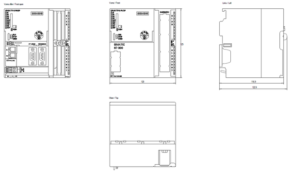 6ES7317-7UL10-0AB0 Bộ vi xử lý SIMATIC S7-300 317TF-3 PN/DP 1,5 MB Siemens