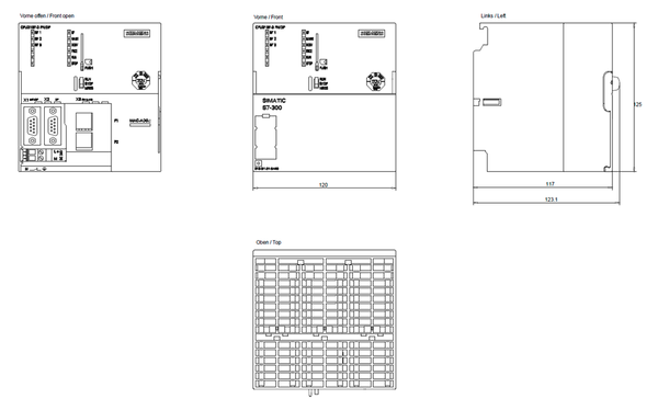 6ES7318-3FL01-0AB0 Bộ vi xử lý SIMATIC S7-300 319F-3 PN/DP 2,5 MB Siemens