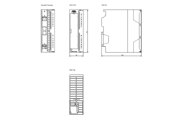 6ES7321-1BH02-0AA0 SIMATIC S7-300 SM 321 DI 16x24 V DC Siemens