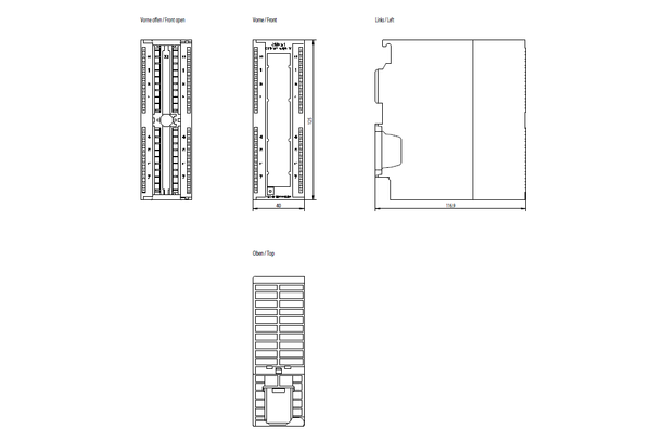 6ES7321-1CH00-0AA0 SIMATIC S7-300 SM 321 DI 16x24/48 V UC Siemens